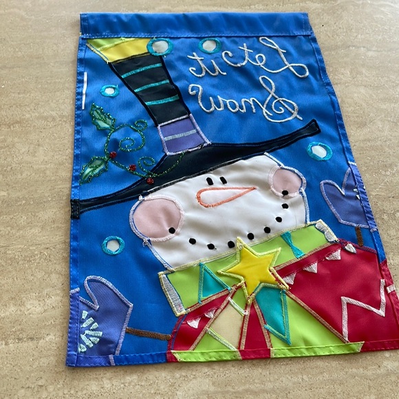 Briarwood Lane Snowman Flag Winter Wonderland Holiday Christmas - Picture 4 of 6